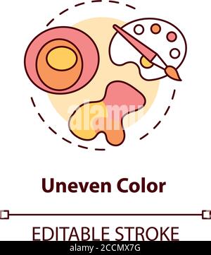 Uneven color concept icon Stock Vector Image & Art - Alamy