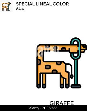 AI Hand drawn color icon. Modern vector illustration concepts. Easy to edit and customize. Stock Vector
