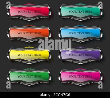 Banner template set Stock Vector