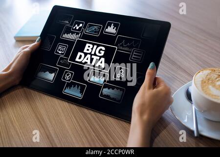 BIG DATA standard methods and tools complex to manipulate or interrogate. Internet and technology concept Stock Photo