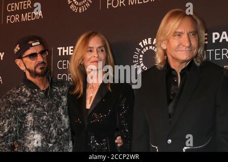 LOS ANGELES - OCT 25:  Sir Ringo Starr, Barbara Bach, Joe Walsh, Marjorie Bach at The Paley Honors: A Gala Tribute to Music on Television at the Beverly Wilshire Hotel on October 25, 2018 in Beverly Hills, CA Stock Photo