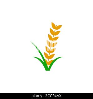 wheat vector design template illustration Stock Vector