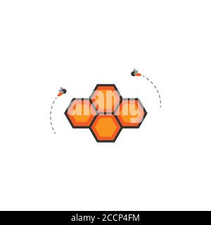 honey vector design template illustration Stock Vector