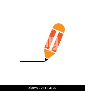 pencil icon vector design template illustration Stock Vector