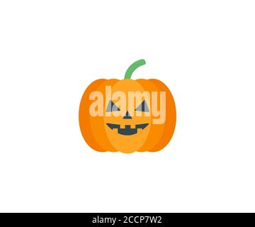 Halloween, horror, pumpkin icon. Vector illustration, flat design. Stock Vector
