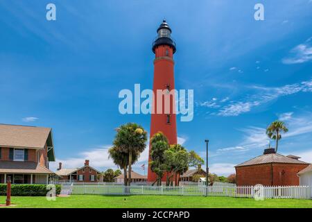 Ponce Leon Lighthouse, Daytona beach, Florida. Stock Photo