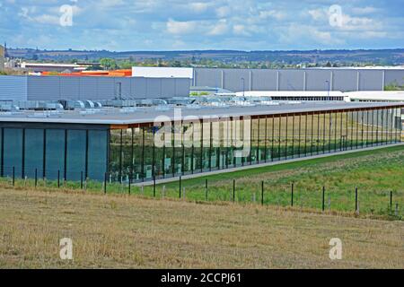 Louis Vuitton factory, Saint-Pourçain-sur-Sioule, Allier, Auvergne-Rhone-Alpes, France Stock Photo