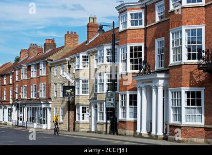 The Angel and White Horse pub on Bridge Street, Tadcaster, North Yorkshire, England UK Stock Photo