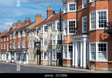 The Angel and White Horse pub on Bridge Street, Tadcaster, North Yorkshire, England UK Stock Photo