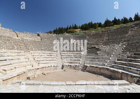 Odeion of Ephesus in Selcuk Town, Izmir City, Turkey Stock Photo