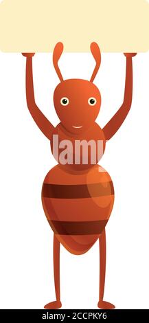 Ant sugar stick icon. Cartoon of ant sugar stick vector icon for web design isolated on white background Stock Vector