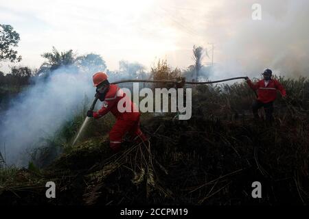 The Indonesian National Army, BNPB And Manggala Agni Extinguished ...