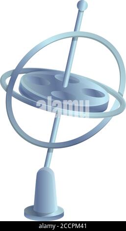 Gyroscope icon. Cartoon of gyroscope vector icon for web design isolated on white background Stock Vector