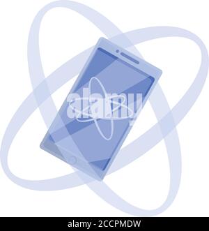 Smartphone gyroscope icon. Cartoon of smartphone gyroscope vector icon for web design isolated on white background Stock Vector