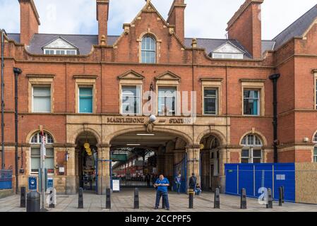 Marylebone railway station in Melrose Place, Marylebone, London, England, UK Stock Photo