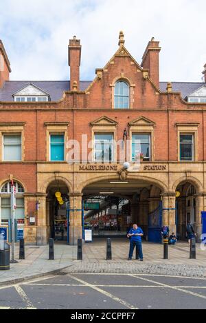 Marylebone railway station in Melrose Place, Marylebone, London, England, UK Stock Photo