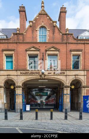 Marylebone railway station in Melrose Place, Marylebone, London, England, UK Stock Photo