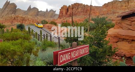 Cars Land at Disney California Adventure Park Stock Photo - Alamy