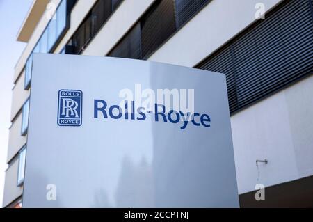 Rolls-Royce Power Systems. A product and solution provider for drive and energy solutions. Friedrichshafen, August 21, 2020 | usage worldwide Stock Photo