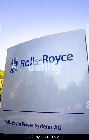 Rolls-Royce Power Systems. A product and solution provider for drive and energy solutions. Friedrichshafen, August 21, 2020 | usage worldwide Stock Photo