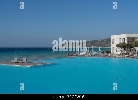 Sunprime Miramare Beach holiday resort in Rhodes,Greece Stock Photo