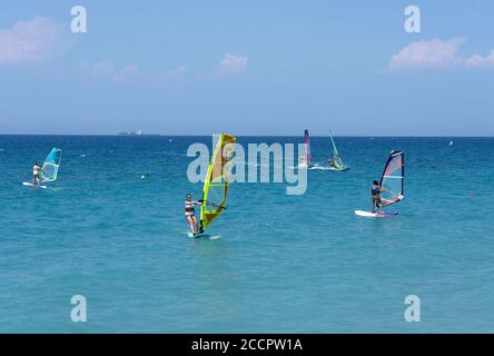 Sunprime Miramare Beach holiday resort in Rhodes,Greece Stock Photo