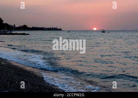 Sunprime Miramare Beach holiday resort in Rhodes,Greece Stock Photo