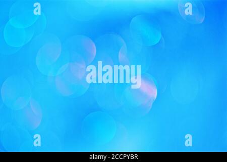 abstract blue background with bokeh Stock Photo