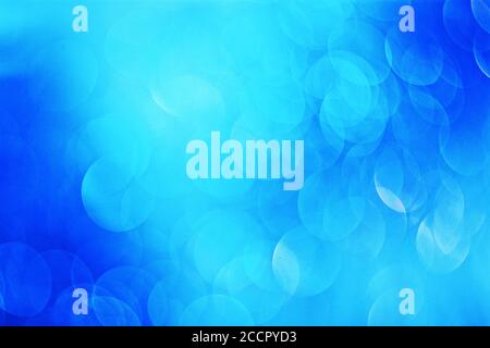 abstract blue background with bokeh Stock Photo