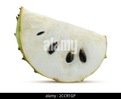 Soursop, Prickly Custard Apple isolated on white Stock Photo