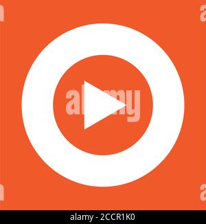 simple flat design about Music player icon. vector illustration Stock Vector