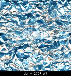 Foil aluminum silver blue light seamless texture, gentle orange blue pattern, soft multicolor background Stock Photo