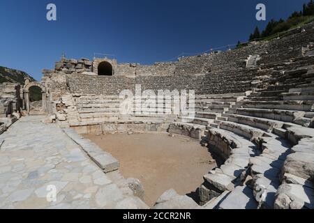 Odeion of Ephesus in Selcuk Town, Izmir City, Turkey Stock Photo