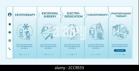 Skin cancer treatment onboarding vector template Stock Vector Image ...