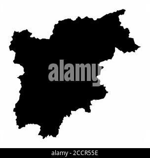 Trentino-Alto Adige region map Stock Vector