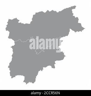 Trentino-Alto Adige region map Stock Vector