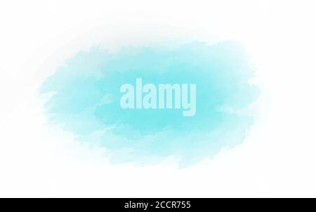 Watercolor blue pastel background. EPS10 backdrop with aquarelle effect. Vector illustration Stock Photo