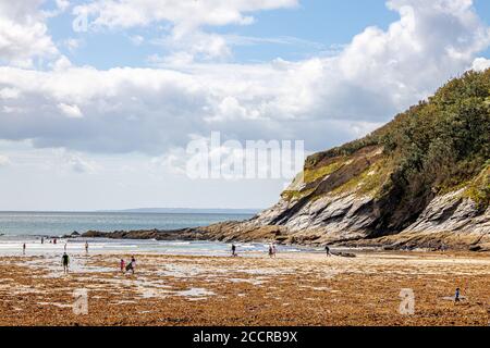 Porthluney Beach Caerhays South Cornwall Stock Photo