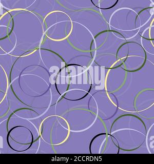Abstract seamless repeating pattern of colored circles Stock Vector