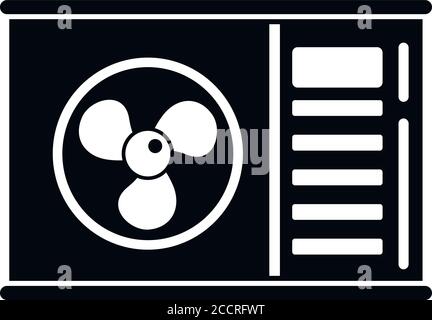 Shop air conditioner icon. Simple illustration of shop air conditioner vector icon for web design isolated on white background Stock Vector