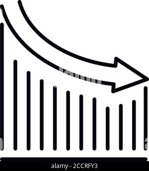 Regression analysis icon. Outline regression analysis vector icon for web design isolated on white background Stock Vector