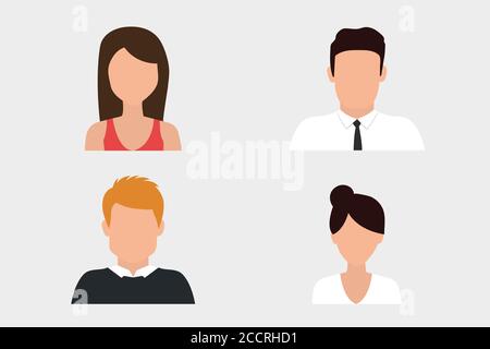 Vector silhouettes of men and a women, a group of standing business people Stock Vector