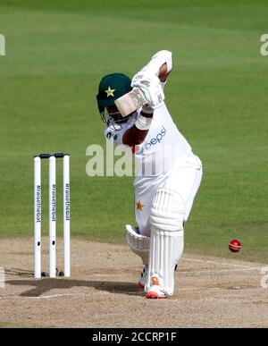 Pakistan's Abid Ali bats during day four of the third Test match at the Ageas Bowl, Southampton. Stock Photo