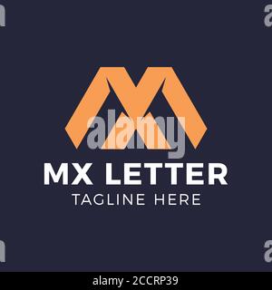 Outstanding professional elegant trendy awesome artistic sport M MX XM initial based Alphabet icon logo. Stock Vector