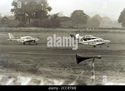 Prince William of Gloucester a member of the British Royal Family was killed with his co-pilot Vyrel Mitchell during the Goodyear Air race at Halfpenny Green airfield at Bobbington, near Wolverhampton in the West Midlands of England on Bank Holiday Monday 28th August 1972. Pics by Ray Bradbury. Stock Photo