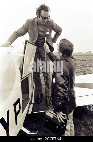 Prince William of Gloucester a member of the British Royal Family was killed with his co-pilot Vyrel Mitchell during the Goodyear Air race at Halfpenny Green airfield at Bobbington, near Wolverhampton in the West Midlands of England on Bank Holiday Monday 28th August 1972. Pics by Ray Bradbury. Stock Photo