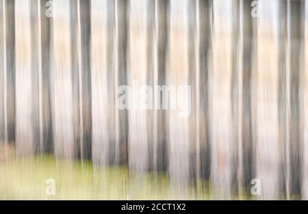 Motion blurred abstract background with regular stripes. Stock Photo