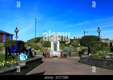 The Memorial gardens, Central Beach, Sutton on Sea village, Lincolnshire, England; UK Stock Photo