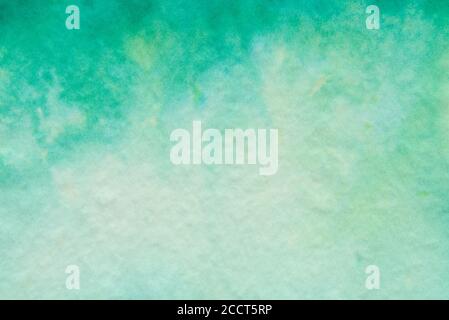 green color painted on paper background texture Stock Photo