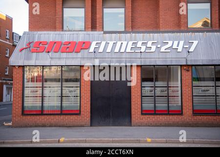 Windsor, Berkshire, UK. 12th July, 2020. The Snap Fitness 27-7 gym in Windsor will be able to reopen from 25th July 2020 following the easing in the Coronavirus lockdown rules. Credit: Maureen McLean/Alamy Stock Photo